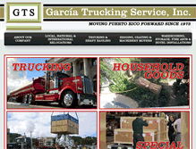 Tablet Screenshot of garciatrucking.com